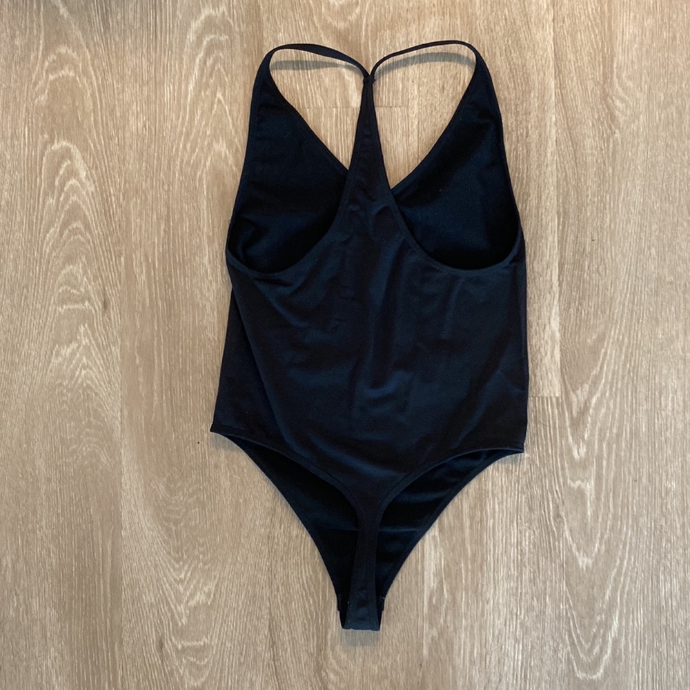 Black Racerback Bodysuit - Picture 2 of 2